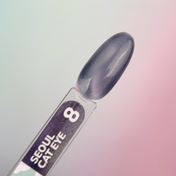 Гель-лак котяче око You Are Cute Color Seoul Cat Eye №8, графіто-фіолетовий, 5 мл