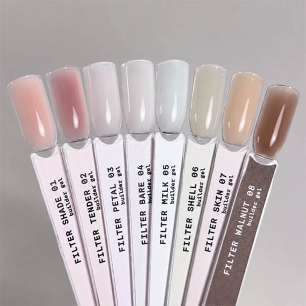 Моделирующий гель Biblioteka Builder Gel №02 Tender FILTER, полупрозрачный нежно-розовый, 30 мл