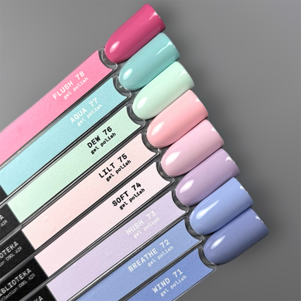 Гель-лак Biblioteka Gel Polish №78 Flush, румянец, розовый, 10 мл