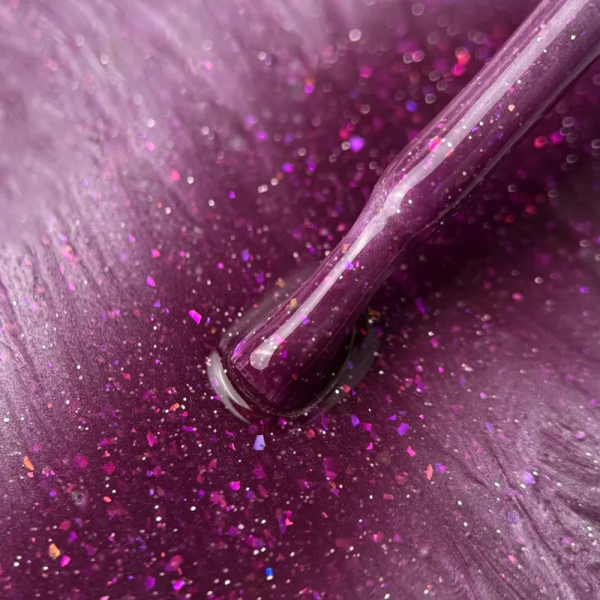 Гель-лак котяче око LUNA Color Magnetic Cat Eye №8, фуксія з поталлю, 8 мл