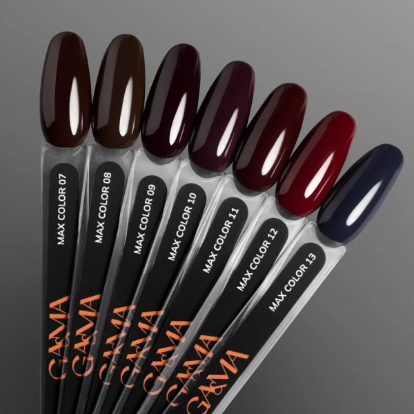 Гель-лак GEMELY Max Color №011, темно-червоне вино, 6 мл