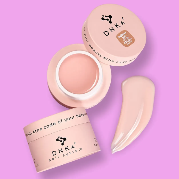 Гель для нарощування DNKa Builder Gel New Formula #0004 Satin, ніжний беж, 15 мл