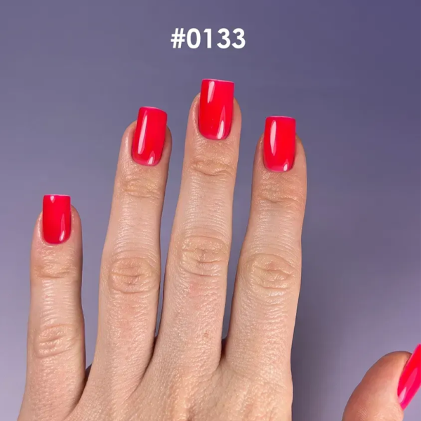 Гель-лак DNKa Gel Polish Color New Formula #0133, ягідно-червоний, 7 мл