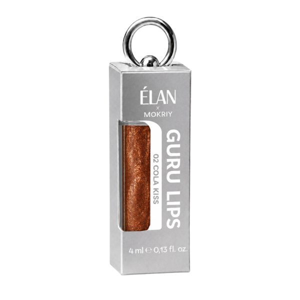 Блиск для губ ELAN Guru Lips №02 Cola Kiss, темна-карамель