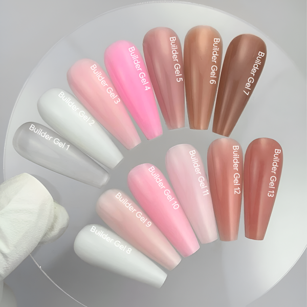 NAILSOFTHEDAY Builder Gel №12 - конструюючий гель, бежево-рожевий, 15 мл