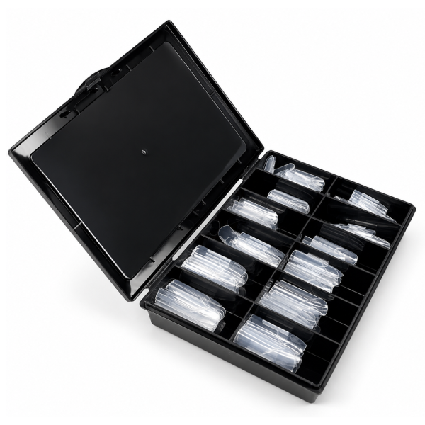 Верхні форми для френчу Nail Pulse Strong Medium Square, лунка квадрат, 140 шт.