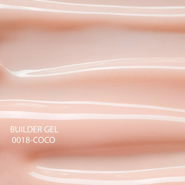 Гель для нарощування DNKa Builder Gel New Formula #0018 Coco, світло-персиковий, 30 мл