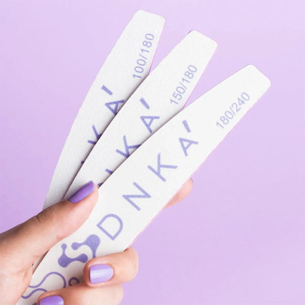 Пилка для нігтів DNKa Half Moon 150/180, півколо