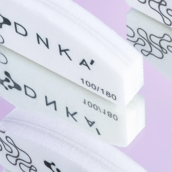Бафф - мини для ногтей DNKa Half Moon, 100/180 грит