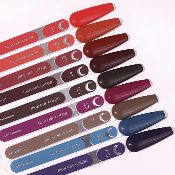 Гель-лак LUNA Rich One Color №6, баклажановий, 8 мл