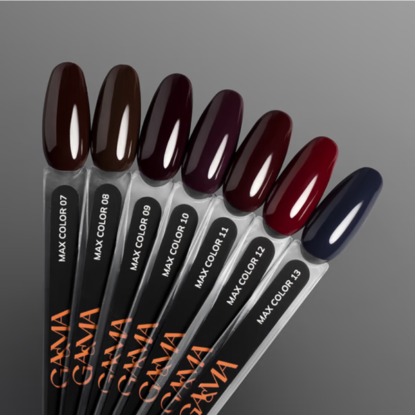 Гель-лак GEMELY Max Color №012, темно-рубиновый, 6 мл