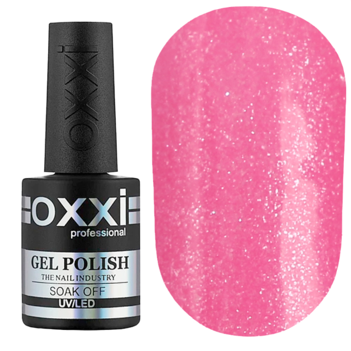 Гель-лак OXXI Professional №018, рожевий з мікроблиском, 10 мл