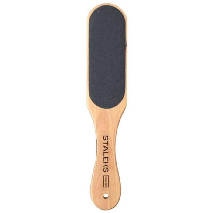 Тёрка для стоп деревянная Staleks Beauty&Care Type 1, 100/180