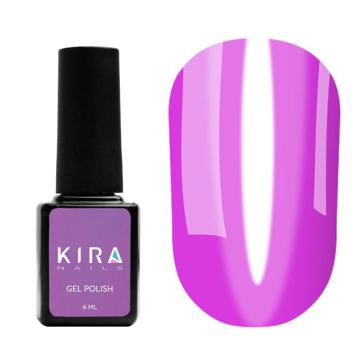 Гель-лак Kira Nails Vitrage №V11 (розово-малиновый, витражный), 6 мл