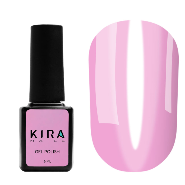 Гель-лак Kira Nails Vitrage №V12 (розовый кислотный, витражный), 6 мл