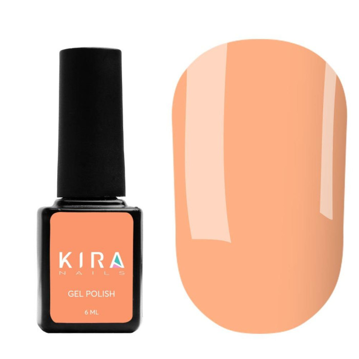 Гель-лак Kira Nails №020 (рожево-персиковий, емаль), 6 мл