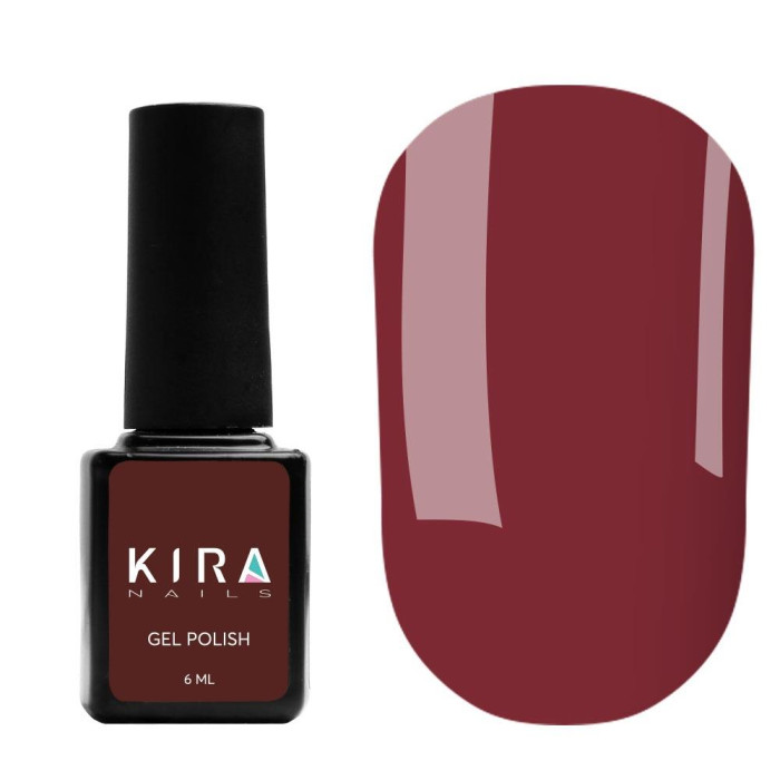 Гель-лак Kira Nails №039 (коричнево-червоний, емаль), 6 мл