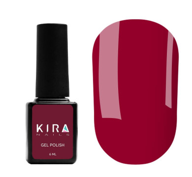 Гель-лак Kira Nails №061 (темный малиновый, эмаль), 6 мл