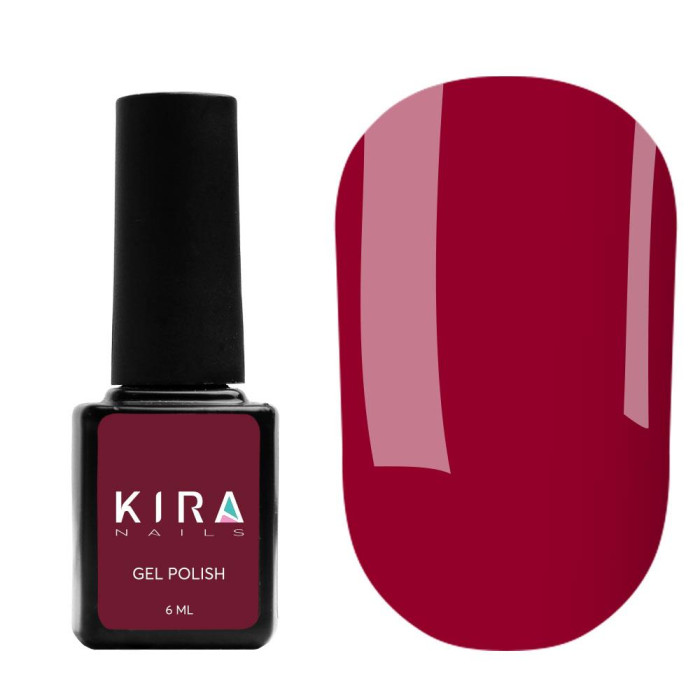 Гель-лак Kira Nails №061 (темний малиновий, емаль), 6 мл