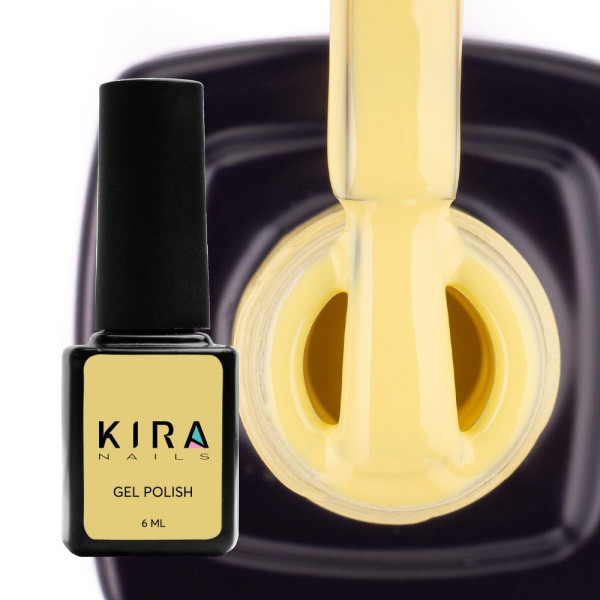Гель-лак Kira Nails №074 (светло-желтый, эмаль), 6 мл