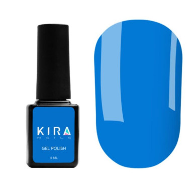 Гель-лак Kira Nails №081 (блакитний, емаль), 6 мл