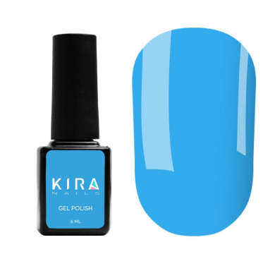 Гель-лак Kira Nails №082 (блакитний, емаль), 6 мл