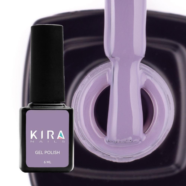 Гель-лак Kira Nails №085 (лилово-серый, эмаль), 6 мл