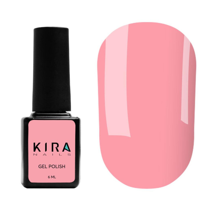 Гель-лак Kira Nails №096 (дуже яскравий рожевий, неоновий, емаль), 6 мл