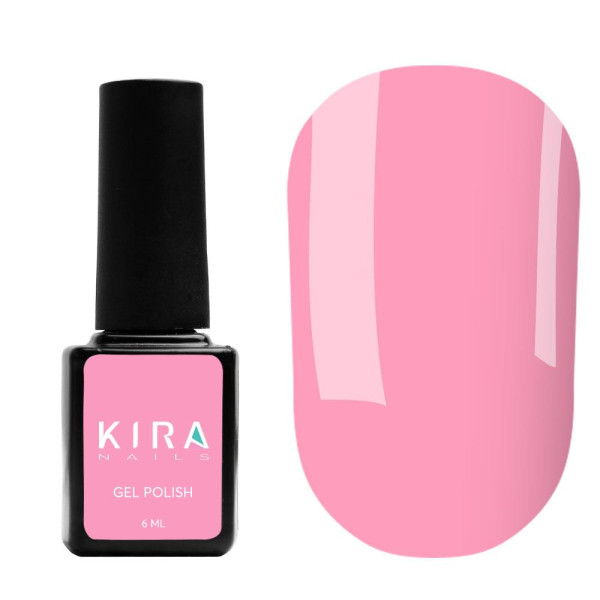 Гель-лак Kira Nails №101 (яркий розовый, эмаль), 6 мл