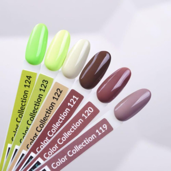 Гель-лак Kira Nails №120 (красно-коричневый, эмаль), 6 мл