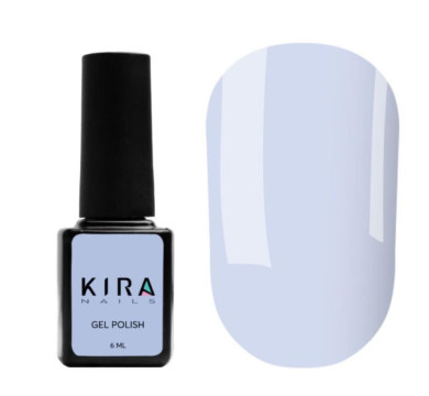 Гель-лак Kira Nails №132 (нежно-голубой, эмаль), 6 мл