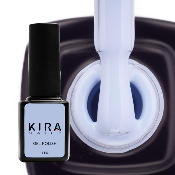 Гель-лак Kira Nails №132 (нежно-голубой, эмаль), 6 мл