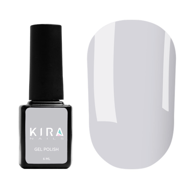 Гель-лак Kira Nails №133 (серо-голубой, эмаль), 6 мл