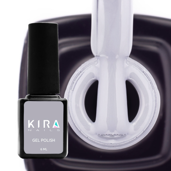 Гель-лак Kira Nails №133 (серо-голубой, эмаль), 6 мл