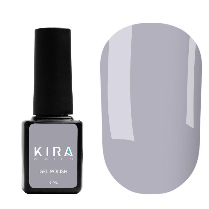 Гель-лак Kira Nails №134 (зелено-сірий, емаль), 6 мл