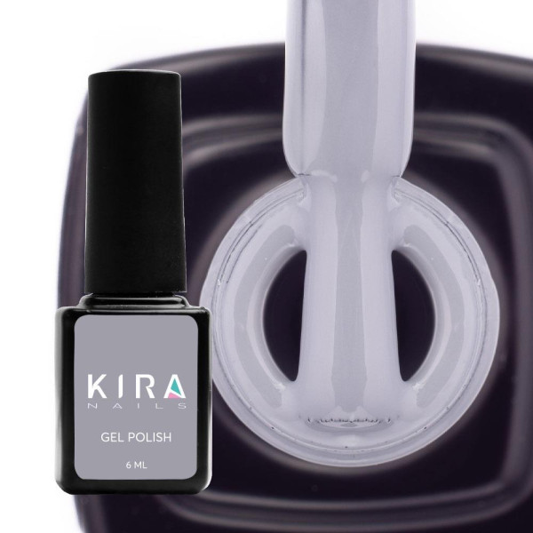 Гель-лак Kira Nails №134 (зелено-серый, эмаль), 6 мл