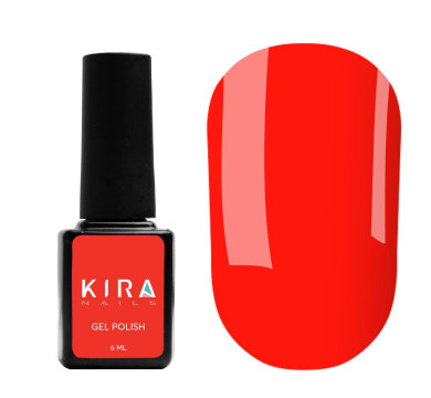 Гель-лак Kira Nails №143 (темно-морквяний, емаль), 6 мл