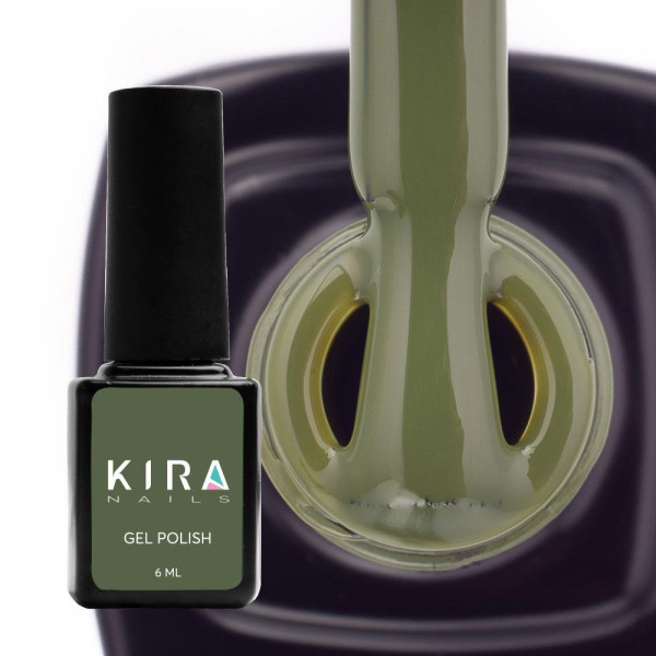 Гель-лак Kira Nails №148 (темно-зеленый, эмаль), 6 мл