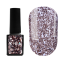 Гель-лак Kira Nails Shine Bright №004 (темне срібло з дрібними червоними блискітками), 6 мл