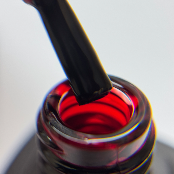 Гель-лак Kira Nails Vitrage №V01 (червоний, вітражний), 6 мл