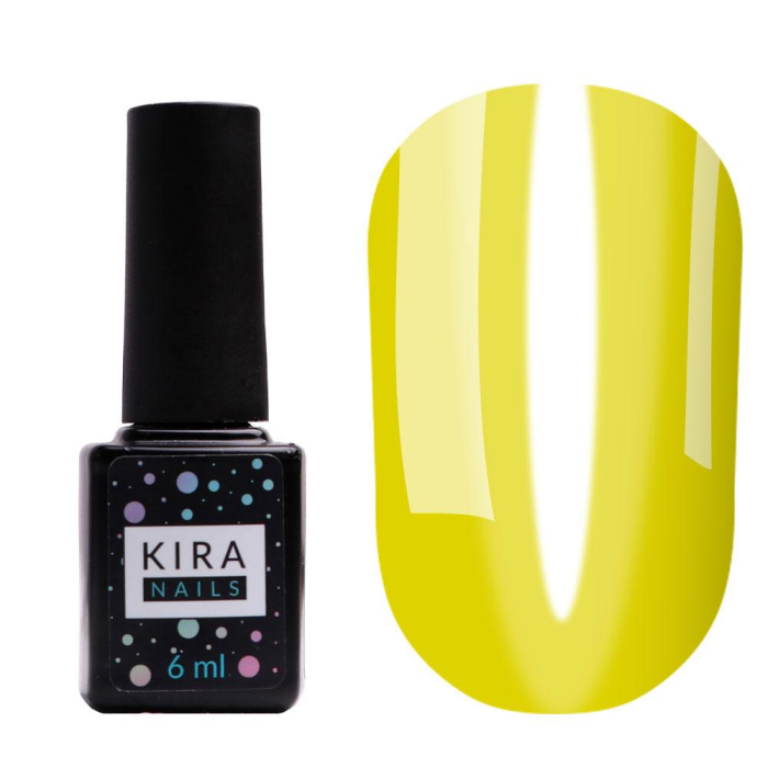 Гель-лак Kira Nails Vitrage №V03 (жовто-зелений, вітражний), 6 мл