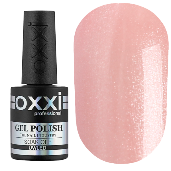 Гель-лак OXXI Professional №151, нежный розово-персиковый с микроблеском, 10 мл