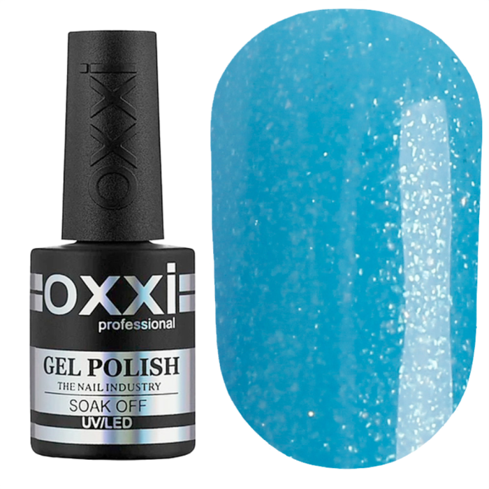 Гель-лак OXXI Professional №152, яркий голубой с микроблесоком, 10 мл