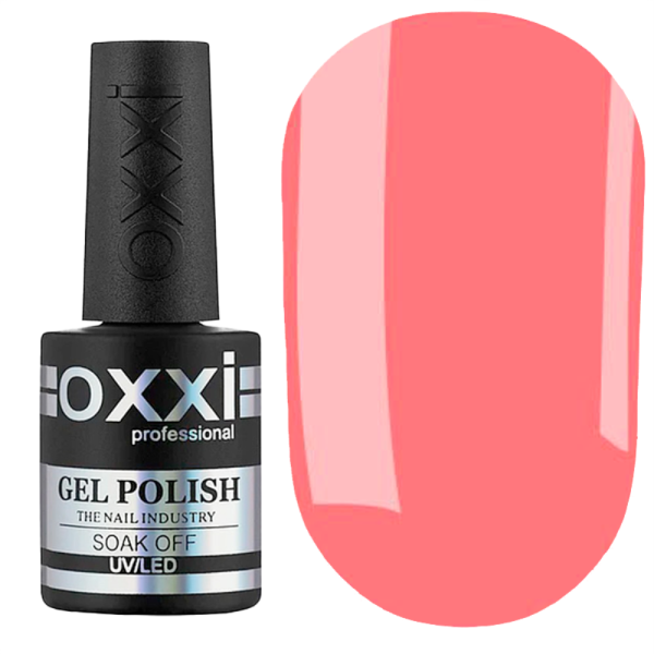 Гель-лак OXXI Professional №160, яскравий світлий кораловий, неоновий, 10 м
