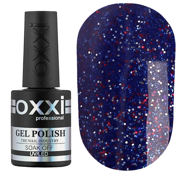 Гель-лак OXXI Professional №174, фиолетово-синий, микроблеск, 10 мл