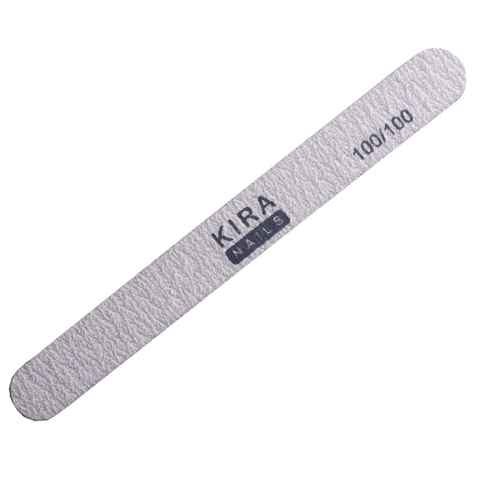 Пилка для ногтей Kira Nails 100/100, прямая