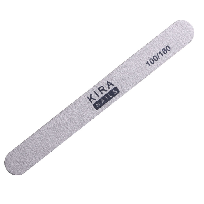 Пилка для нігтів Kira Nails 180/180, пряма