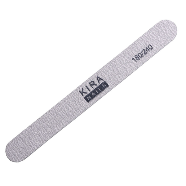 Пилка для нігтів Kira Nails 180/240, пряма