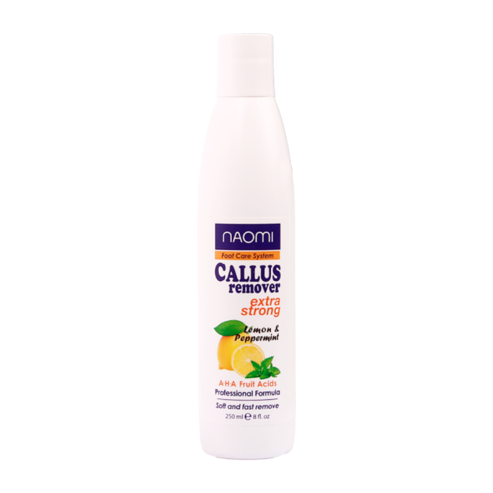 Кислотный пилинг для педикюра Naomi Callus Remover Extra Strong (Lemon & Peppermint), 250 мл