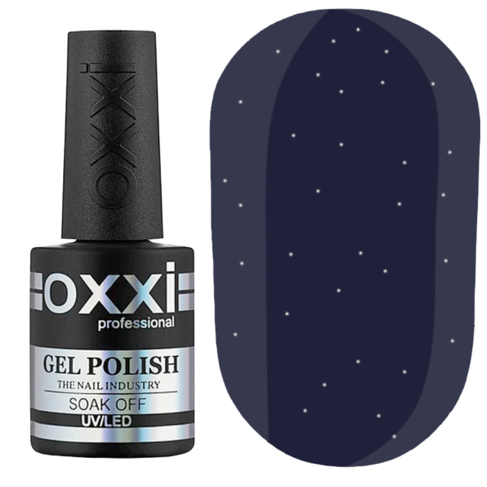 Гель-лак OXXI Professional №121, темный серо-синий с еле заметным микроблеском, 10 мл